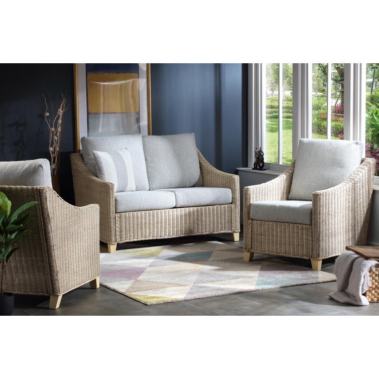Highland Dunes Lomond 3 Piece Conservatory Sofa Set Wayfair.co.uk